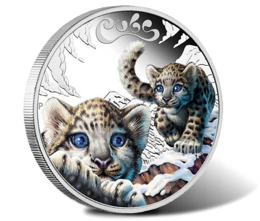 2016 Snow Leopard Cubs one-half oz Silver Proof Coin