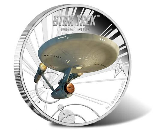 2016 U.S.S. Enterprise NCC-1701 1 oz Silver Proof Coin