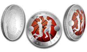 Canadian 2016 Convex-Shaped Coin Emulates Basketball