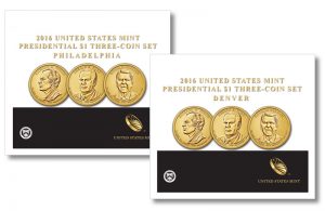 2016 P&D Reagan, Ford and Nixon Dollars Released in 3-Coin Sets