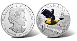 Canadian 2016 $20 Silver Coin Depicts American Goldfinch