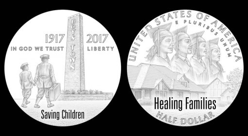 Designs for 2017 Boys Town Centennial Commemorative Clad Half-Dollar