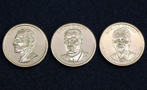 Nixon, Ford, and Reagan 2016 Presidential $1 Coins