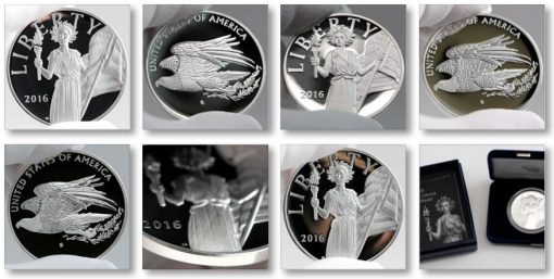 Photos of 2016 American Liberty Silver Medals