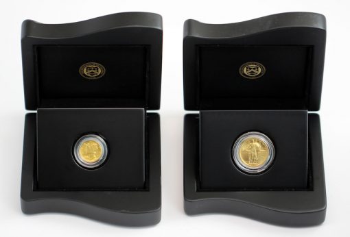 2016-W Mercury Dime and Standing Liberty Quarter Centennial Gold Coins