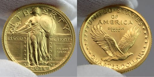 2016-W Standing Liberty Centennial Gold Coin - Obverse and Reverse