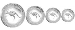 2016 Australian Kangaroo Silver Proof Coins in 4 Sizes