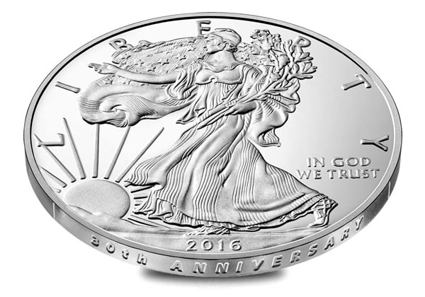 1995 Proof American Silver Eagle Coin W// Box /& Case