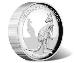 2016 Kangaroo 5oz Silver High Relief Proof Coin