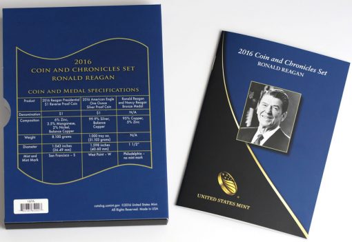 2016 Ronald Reagan Coin and Chronicles Set Specifications and Booklet