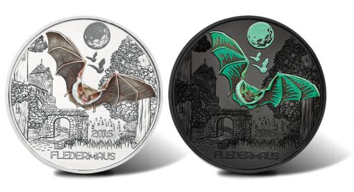 2016 €3 Colourful Creatures Fledermaus Coin - Reverses