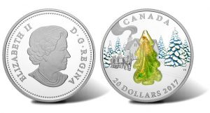 Canadian 2017 $20 Coin Depicts Tree with Murano Glass