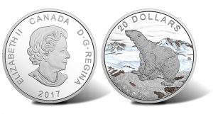 Canadian 2017 $20 Polar Bear Coin