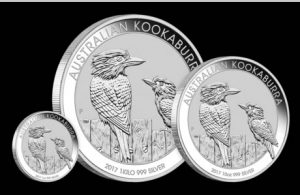 2017 Australian Kookaburra 1oz, 1 kilo, 10oz Silver Bullion Coins