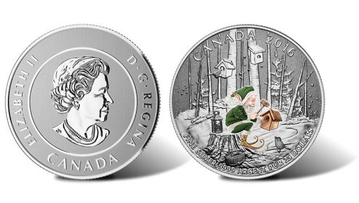 Canadian 2016 $25 Woodland Elf Silver Coin