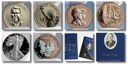 Photos of 2016 Ronald Reagan Coin and Chronicles Set