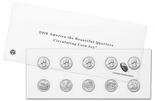 2016 America the Beautiful Quarters Circulating Coin Set