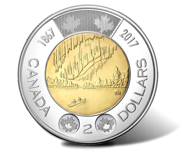 2017 Canada 150 25 Cents Quarter Coin Color UNCIRCULATED Colour #coinsofcanada 
