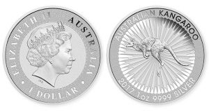 2017 Australian Kangaroo 1oz Silver Bullion Coin
