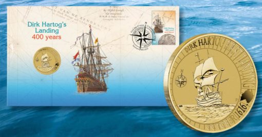Dirk Hartog Australian Landing 1616-2016 Stamp and Coin Cover