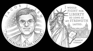 U.S. Treasury Secretary Jacob Lew Medal Designs Recommended