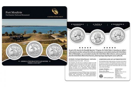 2016 Fort Moultrie Quarters Three-Coin Set