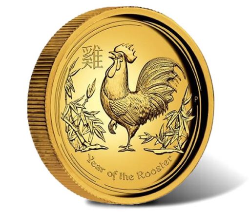 Year of the Rooster 2017 1oz Gold Proof High Relief Coin