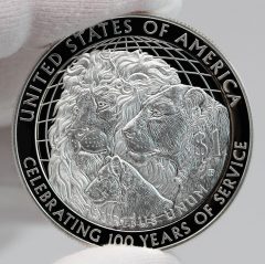 2017-P Proof Lions Clubs International Centennial Silver Dollar Reverse Photo,a