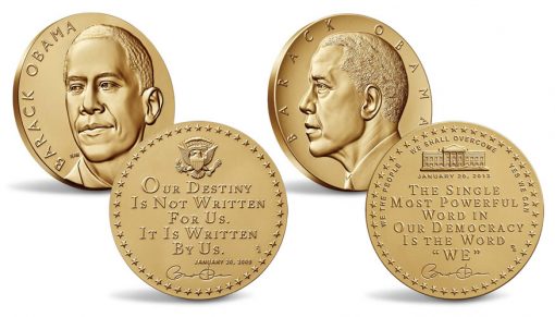President Barack Obama Presidential Bronze Medals - First Term and Second Term