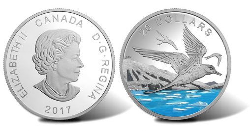 2017 $20 Arctic Tern 1 oz. Silver Coin - Diamond Glitter