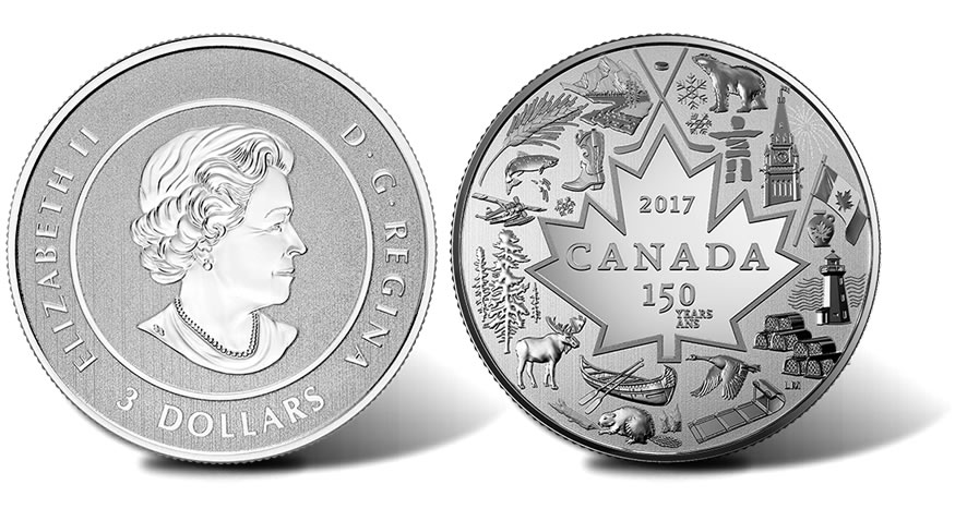 Canada 2017 Heart of Our Nation Pure Silver Coin Canada's 150th for sale online 
