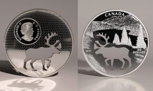 Canadian 2017 Coin Features Woodland Caribou-Shaped Cutout Canadian 2017 Coin Features Woodland Caribou-Shaped Cutout