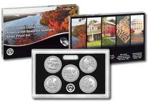 2017 America the Beautiful Quarters in Silver Proof Set