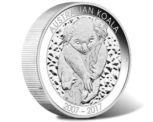 10th Anniversary 2017 Australian Koala 10oz Silver Proof Coin
