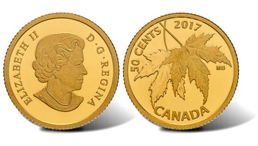 2017 50c Silver Maple Leaf Gold Coin