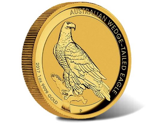 2017 Australian Wedge-Tailed Eagle 1 oz Gold High Relief Coin