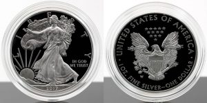US Mint Sales: Proof 2017-W Silver Eagle Ranks Third