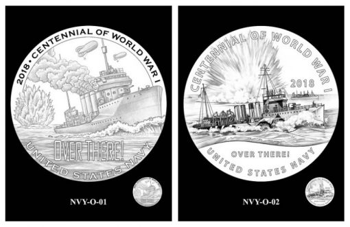CCAC and CFA Recommended Navy Silver Medal Obverse Designs