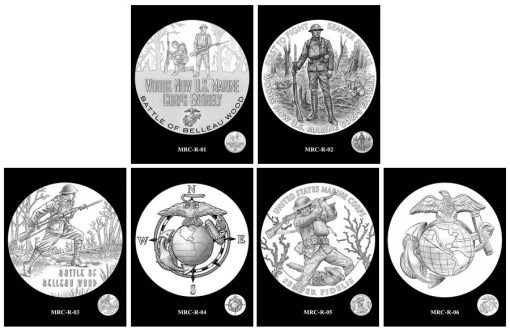 Marines Silver Medal Design Candidates - Reverses