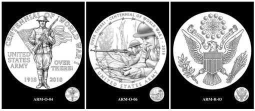 Recommended Army Silver Medal Designs - Obverse and Reverse