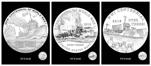 Recommended Navy Silver Medal Designs - Obverse and Reverse