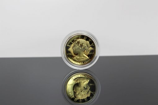 2017 American Liberty Gold Coin - Obverse, Encapsulated, BlackBg