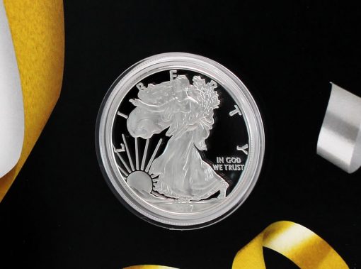 2017-S Proof American Silver Eagle Encapsulated in 2017 Congratulations Set