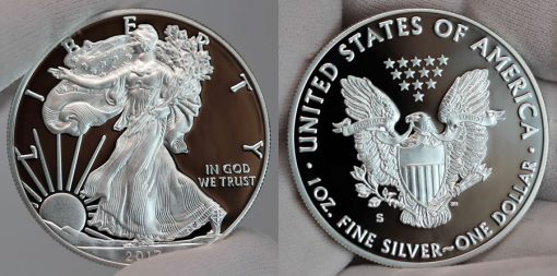 2017-S Proof American Silver Eagle - Obverse and Reverse