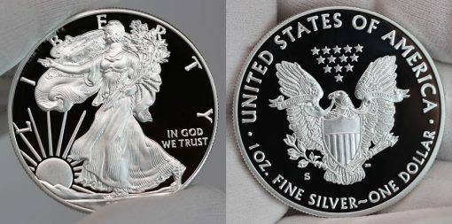 2017-S Proof American Silver Eagle - Obverse and Reverse, a