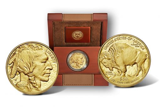 2017-W $50 Proof American Buffalo Gold Coin and Case