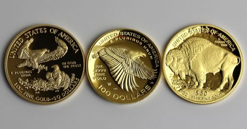 American Gold Eagle, American Liberty and American Buffalo Proof Gold Coins
