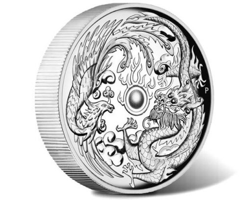 Dragon and Phoenix 2017 1oz High Relief Silver Proof Coin