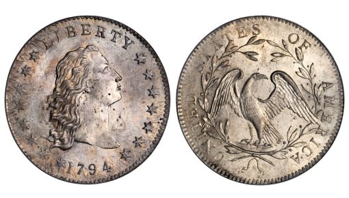 Lord St. Oswald-Norweb 1794 Flowing Hair silver dollar