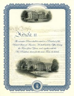 2017 Executive Intaglio Print from Constitution Series